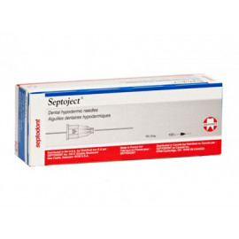 Septoject (Sterile Siliconised Dental Needle), 27 Gauge, Short 25mm